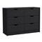 Tuhome Basilea 4 Drawers Dresser, 2 Cabinets, Black CLW8973 - alternate 7
